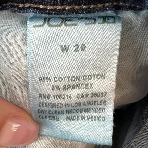 JOE'S Blue Medium Wash Cotton Blend Distressed Becky Skinny Ankle Jeans Size 29 - Picture 7 of 8